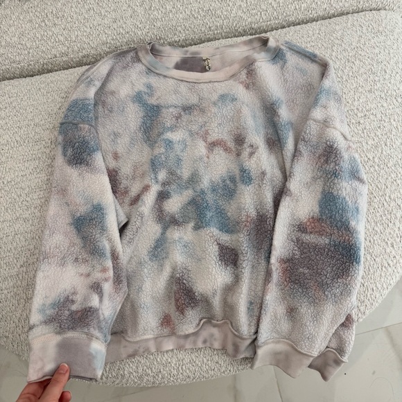 Free People Intimately Kelly Tie Dye Washed Sweatshirt - Picture 1 of 3